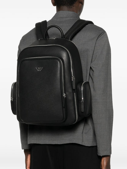 Emporio Armani ASV regenerated Saffiano backpack