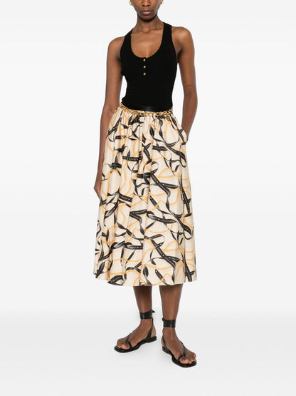 Elisabetta Franchi Printed midi skirt