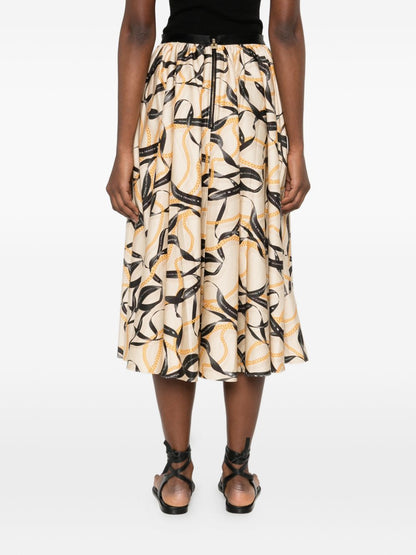Elisabetta Franchi Printed midi skirt