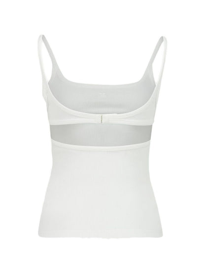Courreges Pre Cotton tank top