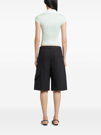 Courreges Pre CourrÃ¨ges Logo cropped polo shirt