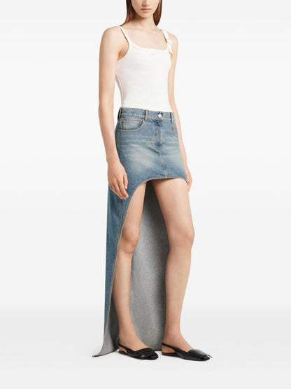 Courreges Pre CourrÃ¨ges Denim cotton skirt