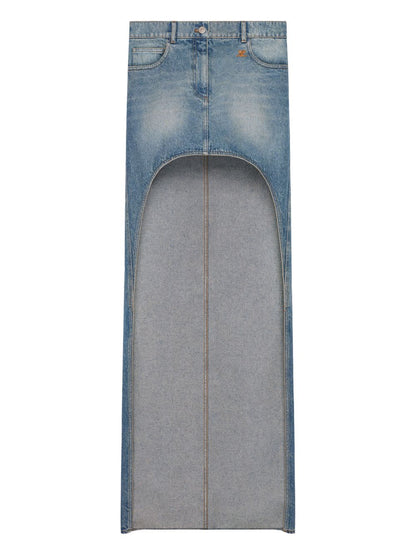 Courreges Pre CourrÃ¨ges Denim cotton skirt