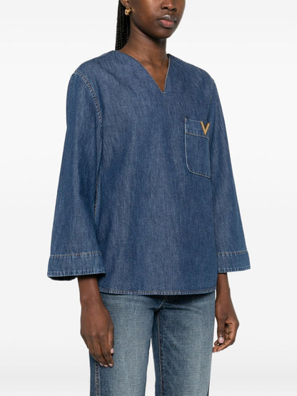 Valentino Shirts Blue