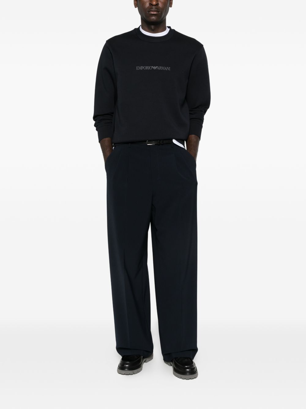 Emporio Armani Sweaters Blue