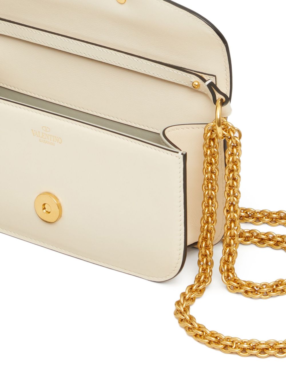 Valentino Garavani Alltime Grainy Calfskin Shoulder Bag