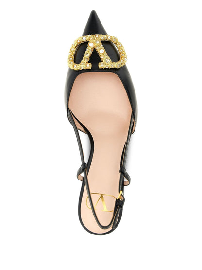 Valentino Garavani Vlogo Signature Slingback Décolleté In 80mm