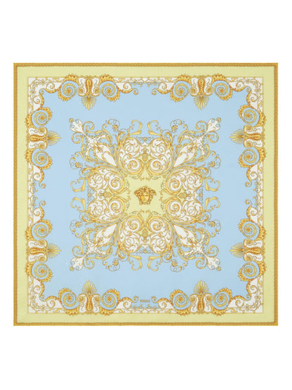 Versace Scarfs Clear Blue