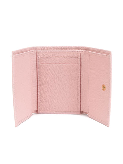 Dolce & Gabbana-Women's Pink Leather Flap French Wallet