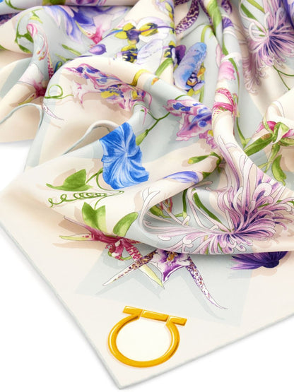 Ferragamo Scarfs Clear Blue