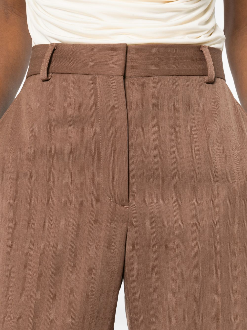 Stella McCartney Trousers Leather Brown