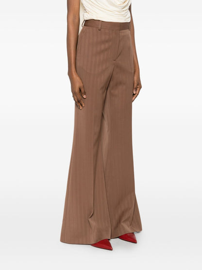 Stella McCartney Trousers Leather Brown