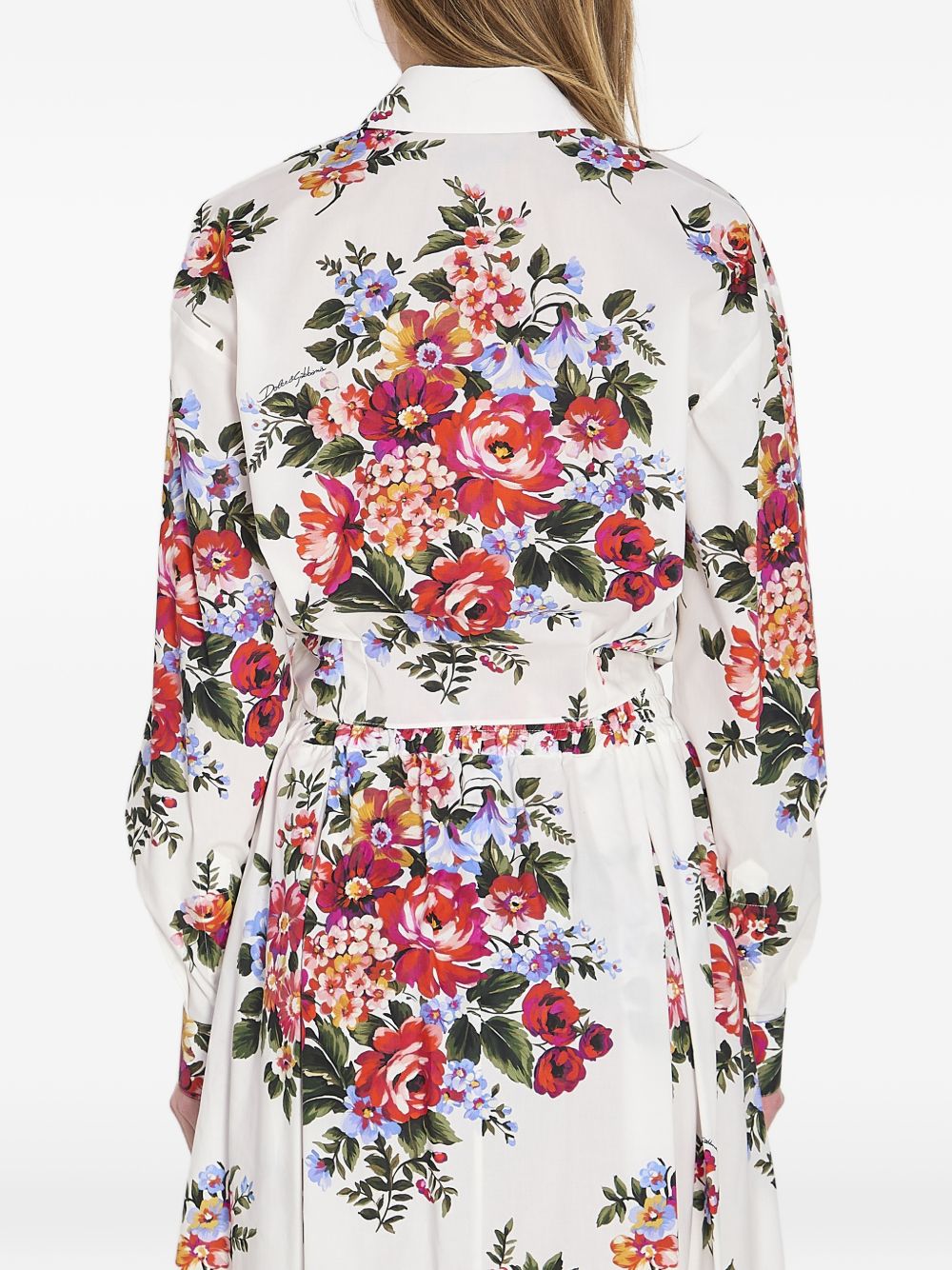 Dolce & Gabbana Dolce Gabbana-floral-print knotted shirt