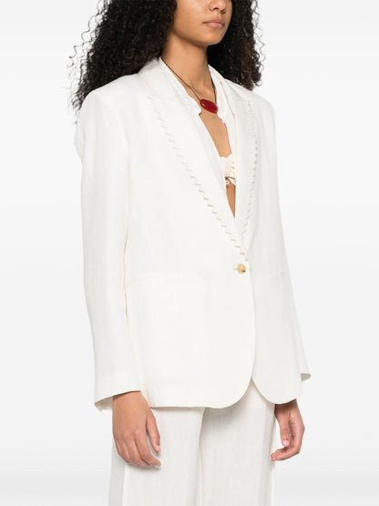 Forte Forte Linen single-breasted jacket