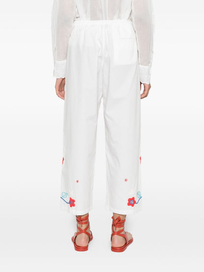 Forte Forte Embroidered cotton trousers