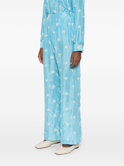Forte Forte Embroidered silk trousers