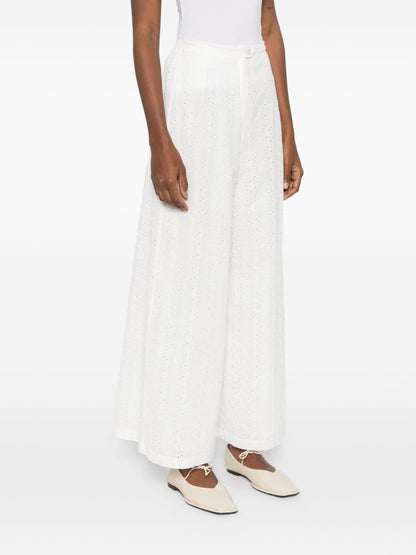 Forte Forte Embroidered cotton trousers