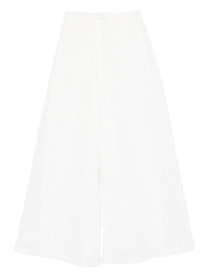 Forte Forte Embroidered cotton trousers