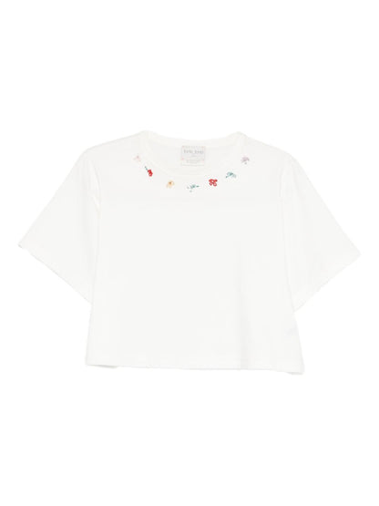 Forte Forte Embroidered cotton t-shirt