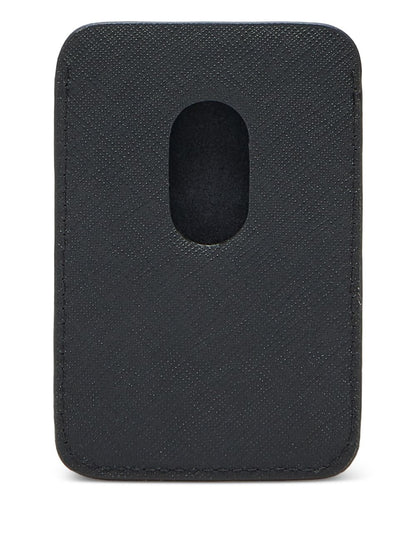 Emporio Armani Asv Regenerated Saffiano Magnetic Card Holder