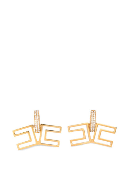 Elisabetta Franchi Earrings With Rhinestones