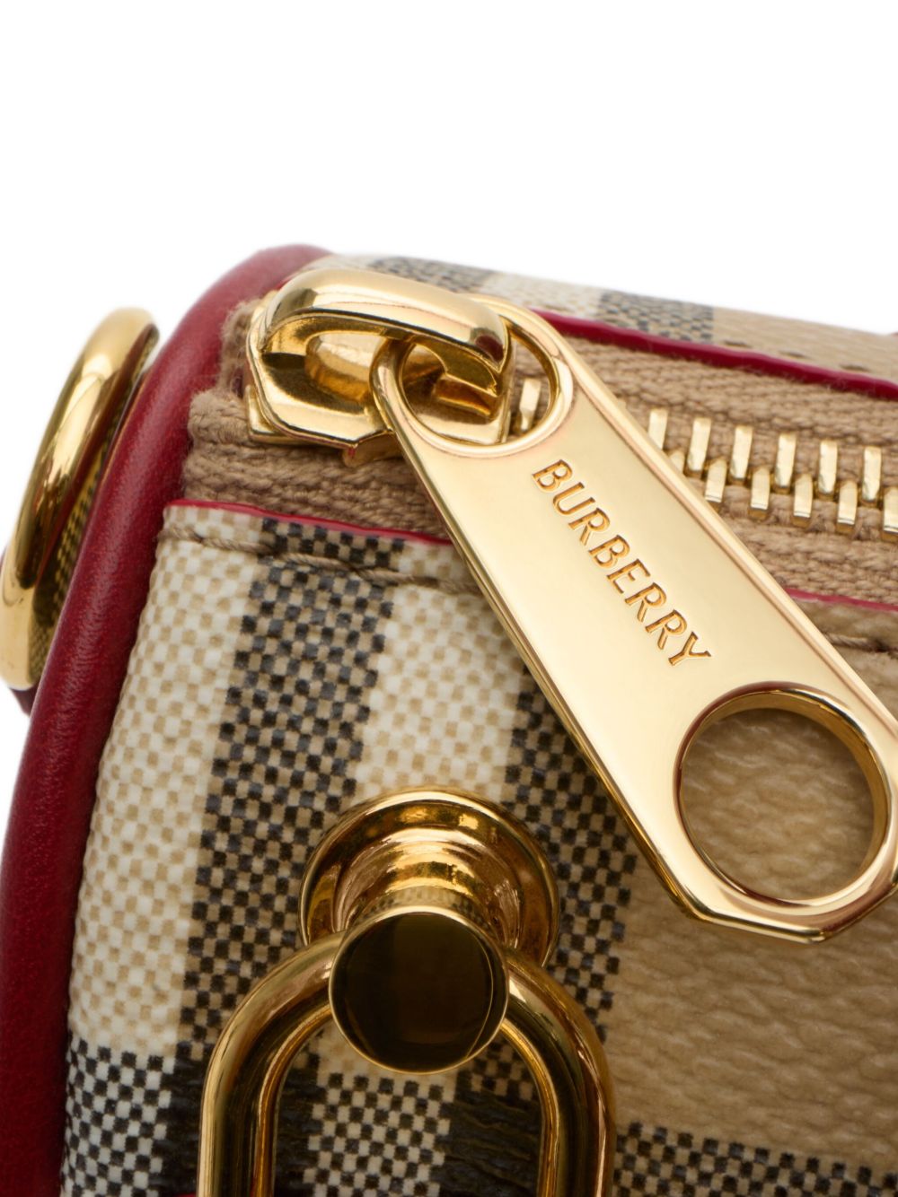 Burberry Mini Check Bowling Bag