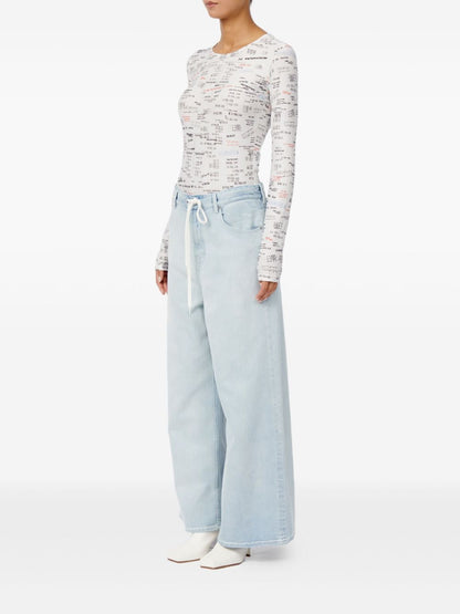 MM6 Maison Margiela Wide-leg denim jeans