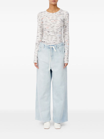 MM6 Maison Margiela Wide-leg denim jeans