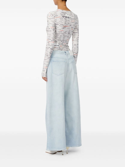 MM6 Maison Margiela Wide-leg denim jeans