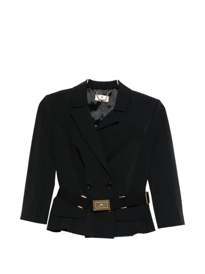 Elisabetta Franchi Belted double-breasted jacket