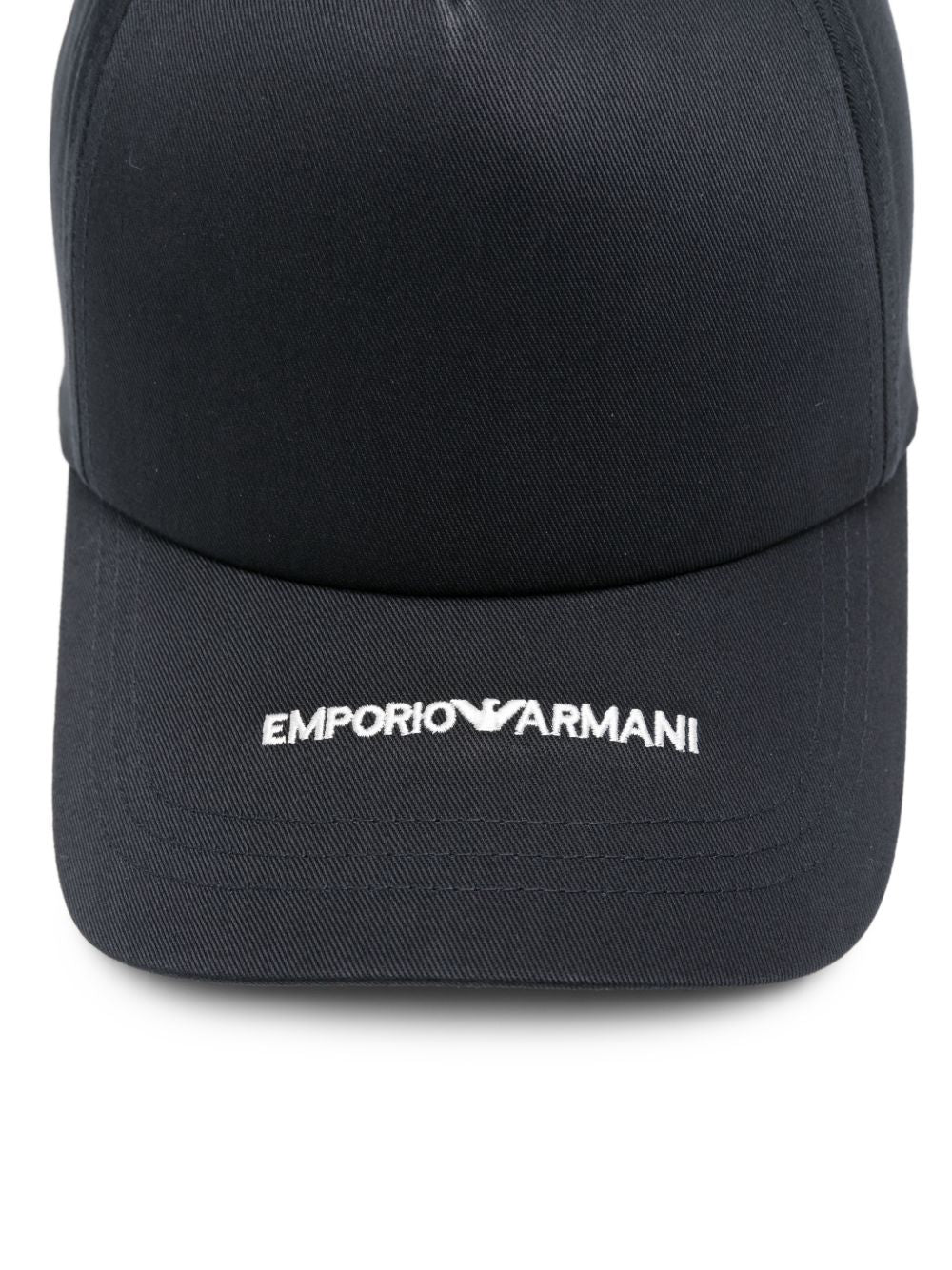 Emporio Armani Canvas Baseball Cap With Embroidered Logo