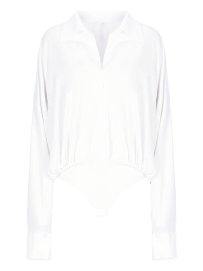 Norma Kamali Oversized shirt bodysuit