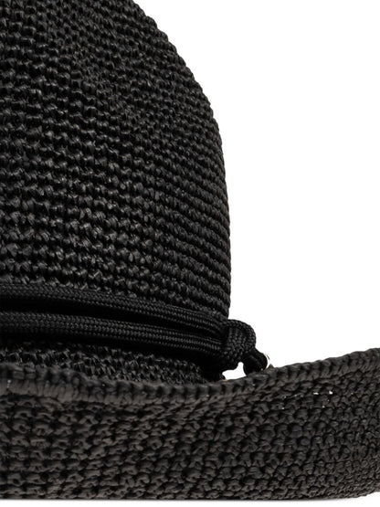Emporio Armani Natural Cord Sun Crochet Hat