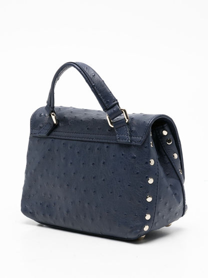 Zanellato Postina® Baby Bag In Cactus Blue Glass Blown Leather