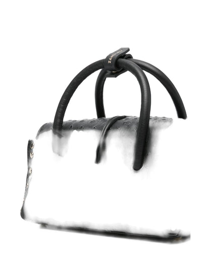 Zanellato Dotta® Baby Cactus Black Crater Leather Bag