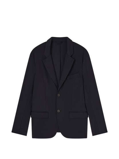 Emporio Armani Nylon single-breasted blazer