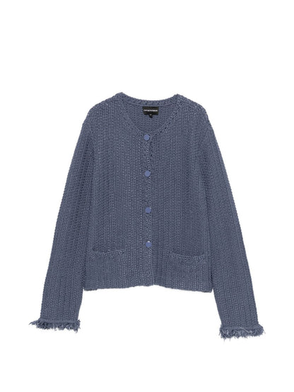 Emporio Armani Cotton blend blazer jacket