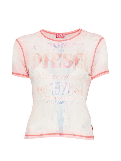 Diesel ribbed texture Cotton t-shirt
