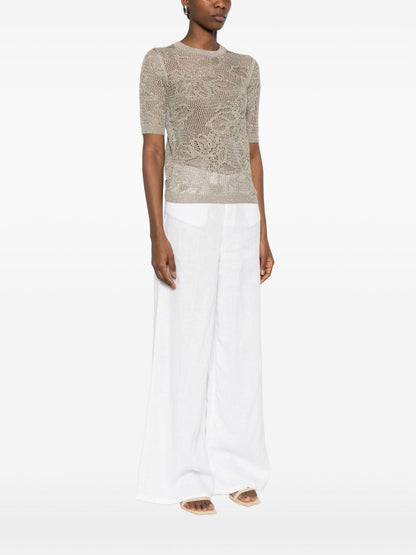 Fabiana Filippi Openwork t-shirt