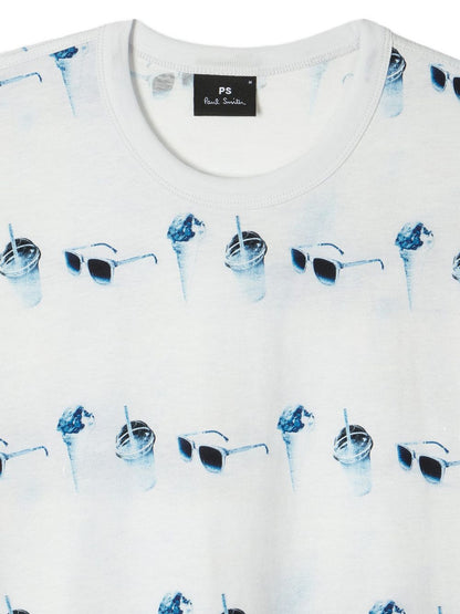 Paul Smith Printed cotton t-shirt