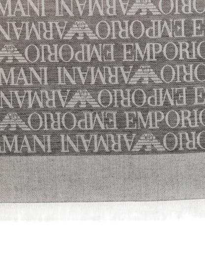Emporio Armani Allover logo stole