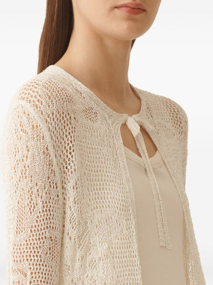 Fabiana Filippi Crochet long cardigan