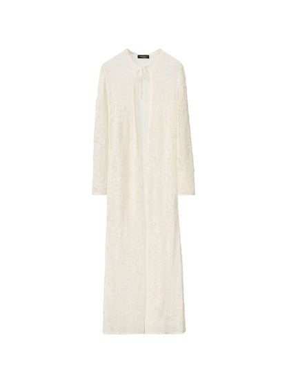 Fabiana Filippi Crochet long cardigan