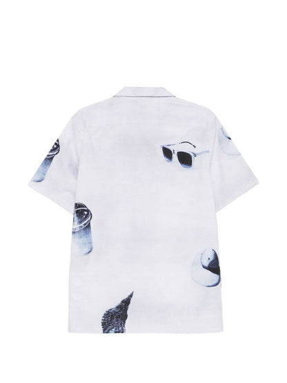 Paul Smith Sunbleached Snaps cotton shirt