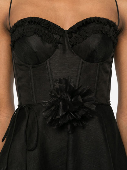 Zimmermann Luna linen and silk mini dress