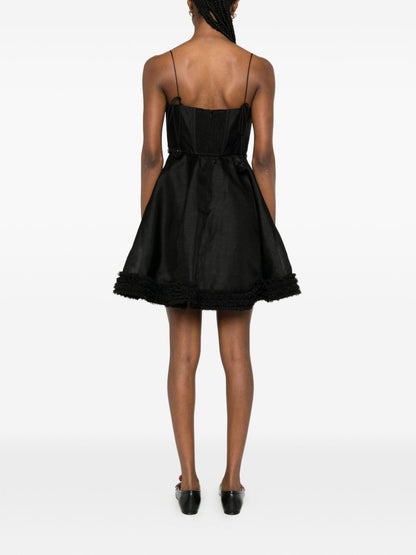 Zimmermann Luna linen and silk mini dress