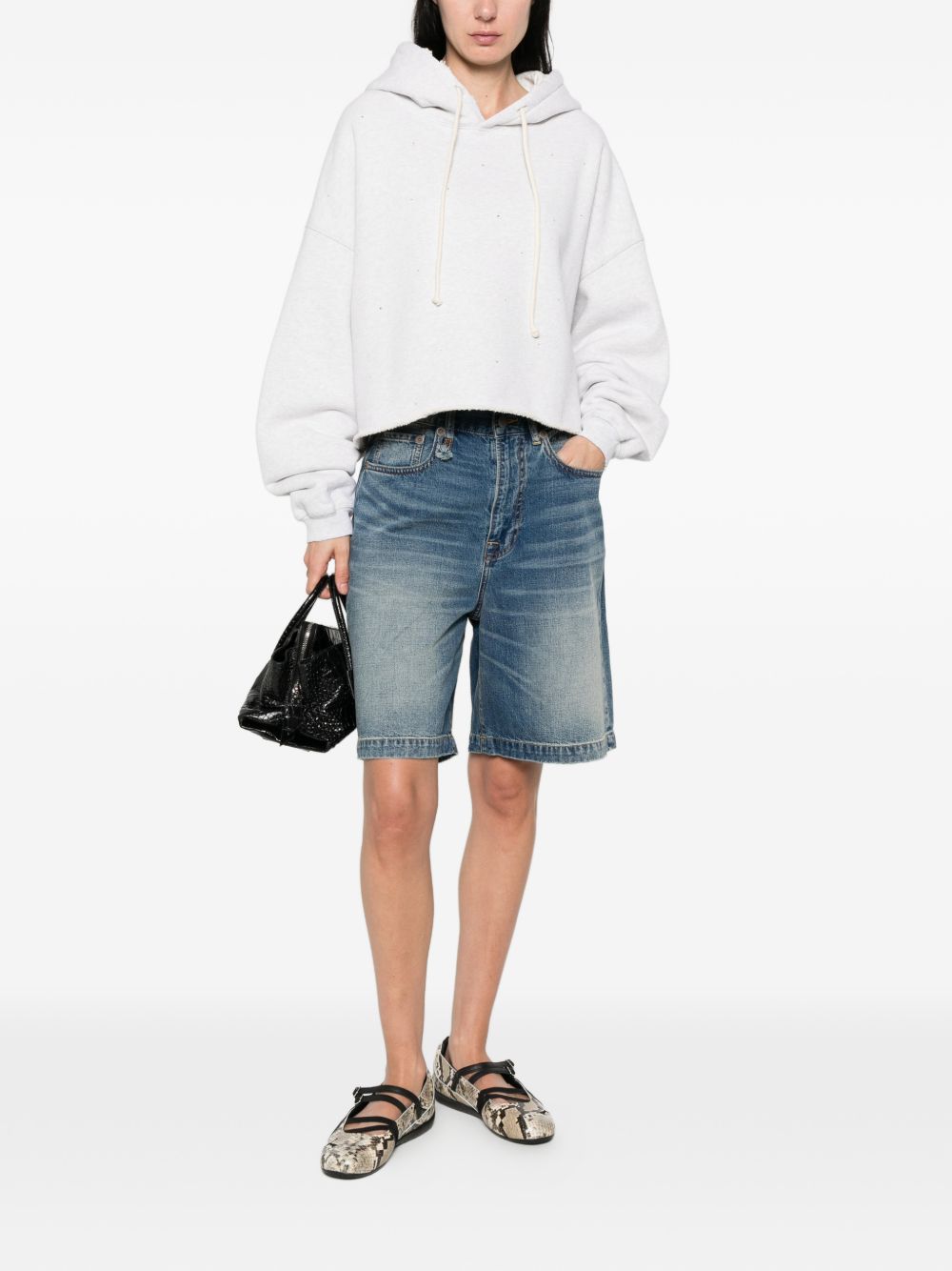 Golden Goose Cotton cropped hoodie