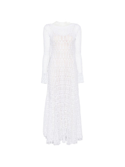 Forte Forte V-back Lace long dress