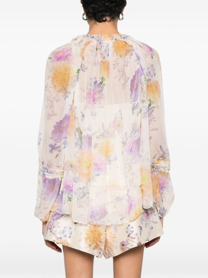 Zimmermann Luna printed blouse