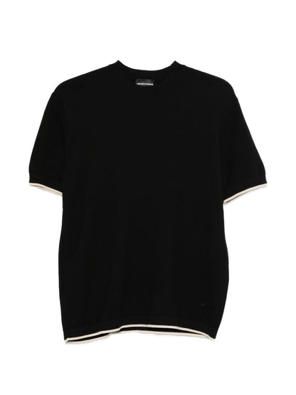 Emporio Armani Cotton knitted t-shirt